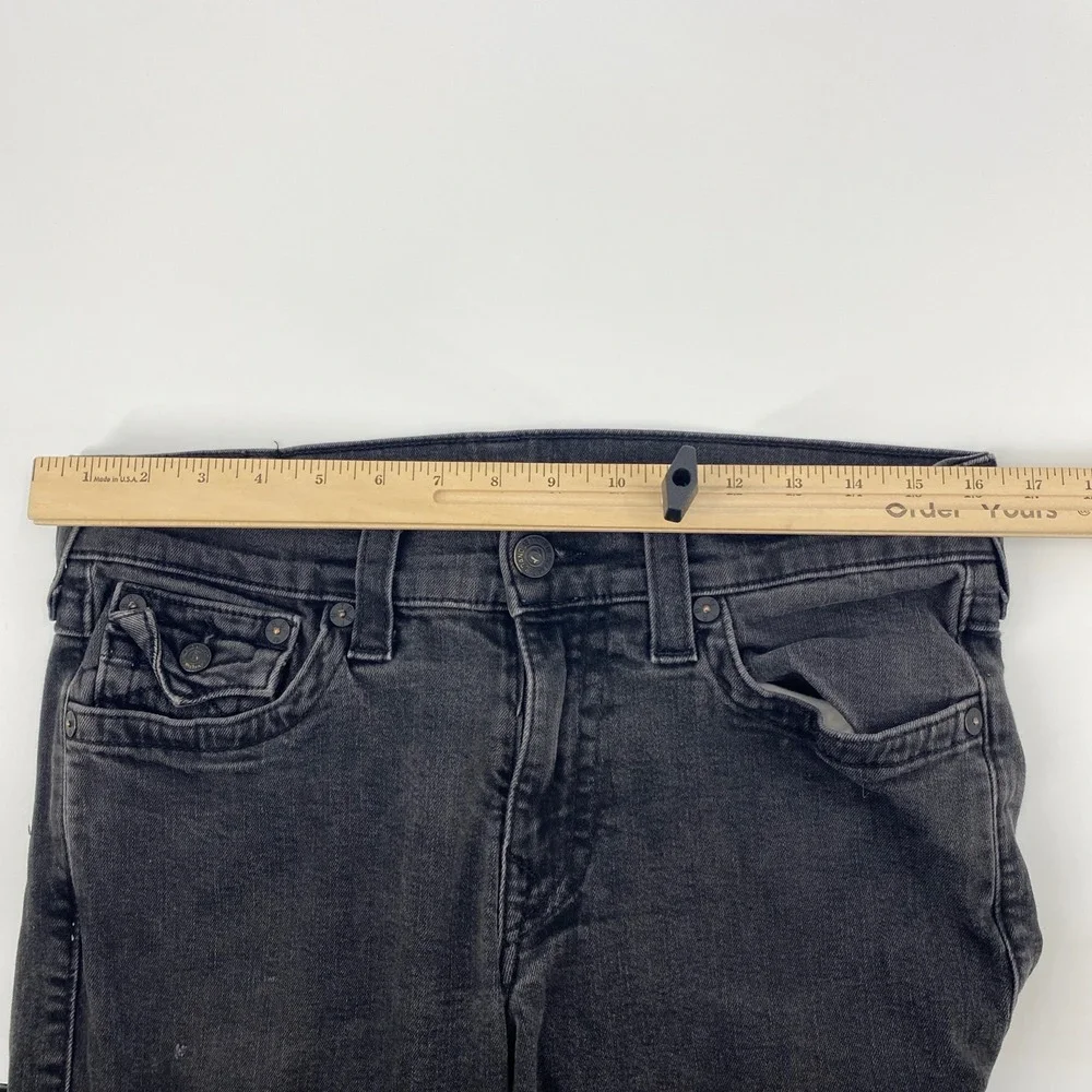 True Religion Ricky Jeans‎ Mens Tag 33 Actual 33x31 Black Relaxed Straight USA